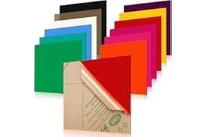 OJMHD 12 Pcs Colored Acrylic Sheets for Laser Cutting, 300 x 300 mm Translucent Cast Acrylic Panel Bulk for Craft, 3 mm Thick Plastic Board for DIY Engraving Sawing Home Decor, 12 Colour