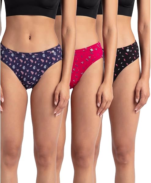 Jockey 1410 Women Medium Coverage Super Combed Cotton Bikini with Concealed…
