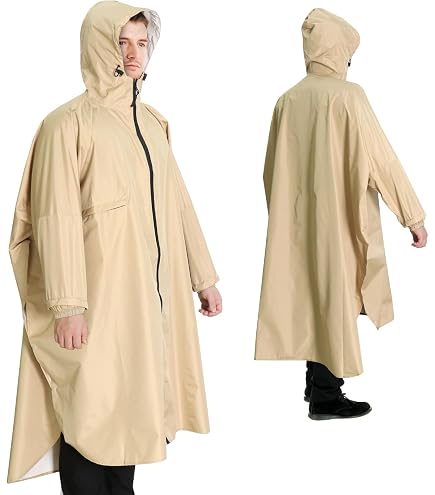 Owntop Cappotto Avvolgente Impermeabile per Adulti e Bambini - Cappotto