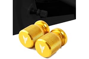 BXMOTO Capuchon Bouchon de Valve d'air Cache-poussière Aluminium Motos Soupape de Roue Couvercles pour Yamaha MT07 FZ07 MT09 FZ09 FJ09 MT03 MT25 MT10 FZ10 MT01