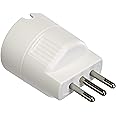 BTicino S3623DE Adattatore Presa Tedesca, Bianco, 10A