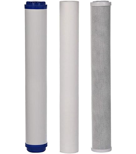 ISPRING Whole House Water Filter Replacement Cartridge CTO Carbon Block High Capacity 4 5 In X 20 In Pack Of 4 Fc25bx4