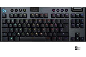 Logitech G G915 TKL Teclado Bluetooth QWERTZ Alemán Negro G915 TKL, Estándar, Bluetooth, Interruptor mecánico, QWERTZ, LED RGB, Negro