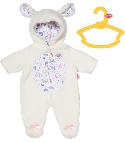 Kledingsets voor 14 16 17 inch babypoppen, poppenkleding 36-43 cm, set van 4 kledingstukken inclusief 1 gele puppyjas met capuchon, 1 puppy-T-shirt, 1