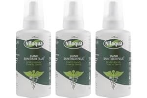 Nilaqua Foaming Hand Sanitiser, Anitbacterial and Antiviral - Alcohol Free and Fragrance Free, Kind To Hands and Non Drying 500ml Trio Pack