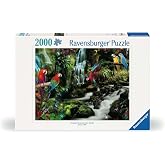 Ravensburger 2000 Par&ccedil;alı Puzzle Renkli Papağanlar