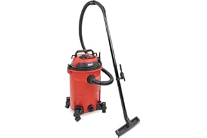MaxxHome Aspirateur Eau/poussière - 1200 W - 25 L - Raccord de soufflerie - Aspirateur Industriel - Aspirateur à Eau avec Tuyau Plastique : 3m