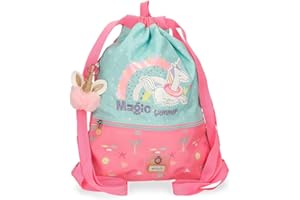 Enso Magic summer mochila infantil, mochila escolar, fabricada en Poliéster, ruedas dobles de giro multidireccional, Múltiples formas de usarlo, rosa y azul