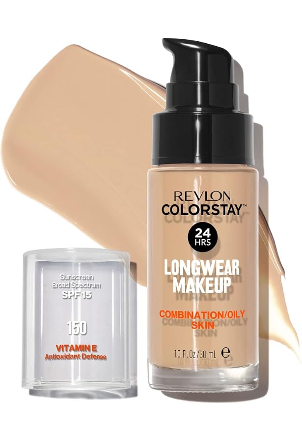 REVLON PROFESSIONAL Colorstay Foundation – Für Kombinierte/fettige Haut, Farbe Toast, 30 Ml – Mit LSF 20