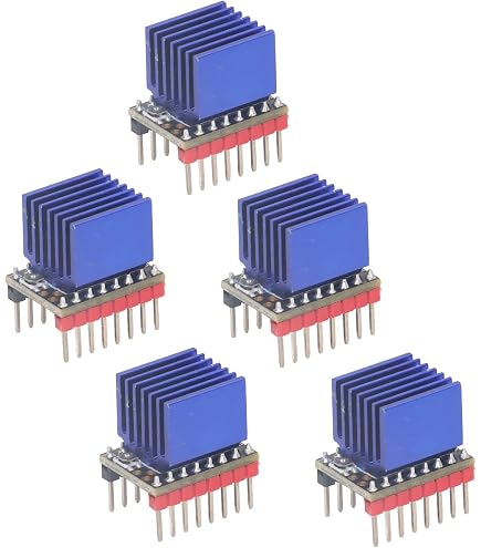 5 Pièces Pilote Moteur Pas à Pas TMC2209 V4.0 UART Avec Dissipateur - Silencieux Pour Imprimante 3D