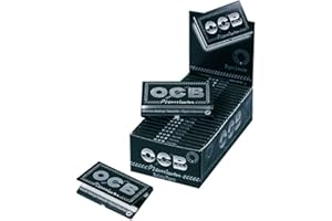 OCB Lot de 2 boîtes de Papier à Rouler Noir 50 x 50 cm