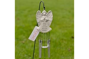 ANGRAVES Dear Dad Guardian Angel Love and Miss You Always Graveside Memorial Wind Chime