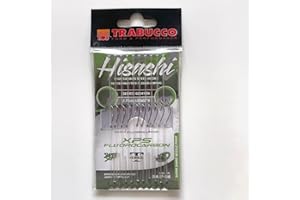 Lenza Montata Trabucco HISASHI Trota – Amo Serie 62041BN Nickel Regular – XPS 100% Fluorocarbon– Lunghezza 170/270 cm – Laghetto e Torrente