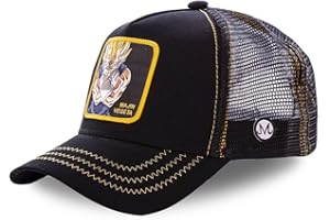CAPSLAB Casquette Dragon Ball Z Mâjin Vegeta Noir