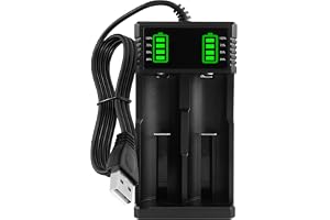 18650 batteriladdare 3,7 V, 2 fack LCD-skärm laddare kan visa kapacitet snabbladdning med USB-kabel för Li-ION batterier 18490 18350 17670 17500 16340 14500 18500 26650