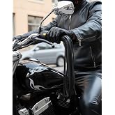 MTNdizlik Motosiklet doğal deri elcik p&uuml;sk&uuml;l, Motorcycle Tassels Leather frills grip covers leather grip, motosiklet deri aks