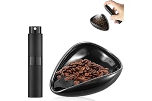 MisFun Juego de Taza Dosificadora de Granos de Café y Botella Pulverizadora RDT, Rockible Cuenco de Pesaje, Bandeja Individual, Uenco Dosificador Portátil