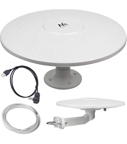 Antenne TV Numérique Omnidirectionnelle - Pour Camping-Car, Caravane Et Bateau