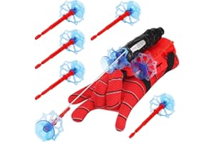 OBLRXM Lanceur pour Spider-Man, Gant de Cosplay en Plastique pour Enfants, Jouets de Poignet Lanceur de héros,Jouets de Poignet de Lanceur d'araignée, Excellent Cadeau pour Les Spider-Man Fans