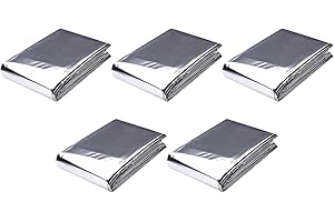 PUUPAA Mylar-Folien für Pflanzenwachstum, Mylar, reflektierende Folie, Pflanzen, Garten, Gewächshaus, Abdeckfolie für Pflanzen, Wachstumsraum, Camping, einfaches Zelt (140 cm x 210 cm, 5 Stück)