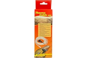 Lucky Reptile Thermo Cable - Câble Chauffant 25 W pour Terrarium - 4,8 m Dont 1,5 m de câble Froid - Chauffage Rapide & Chaleur Uniforme - en Silicone étanche - Accessoire pour Terrarium