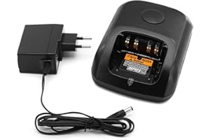SHAWOROCE Chargeur pour appareil radio Motorola DP2400, DP2400e, DP3400, DP4400, DP4600, DP4801, XPR3300e, Ni-MH Ni-CD, 8,4 V, 400 mA, noir