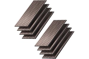 Vicco Panneau Mural Akustikpaneel, Noyer/Marron, 8 pièces