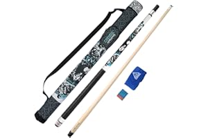 CUESOUL Gorgeous Palo de Taco de Billar de 58 Pulgadas y 19 onzas, Punta de 13 mm