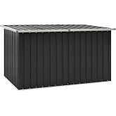 Garden Box Waterproof XXL Metal Storage Box XXL Garden Storage Box Cushion Box Tool Box Garden Chest Anthracite 171 x 99 x 93 cm