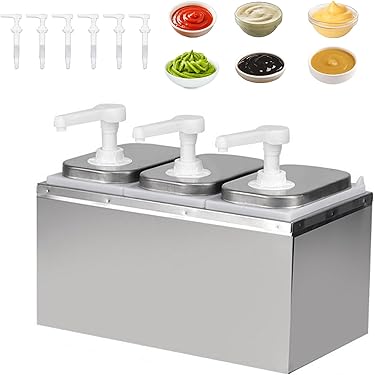 Fopytu Sauce Dispenser, Hanging Refillable Sauce Squeeze Bottle and