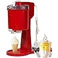 VoOqo 1L Home Soft Serve Ice Cream Machine, DIY Kitchen Automatic Mini Fruit Soft Serve Ice Cream Maker, for Cones, Sundaes, Banana Splits, Snow Cups, Ice Cream Balls