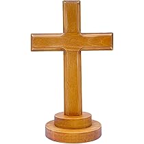 Buy Wooden Cross Tabletop Wood Cross Standing Cross for Church 