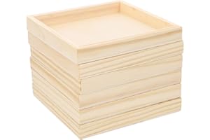 CLISPEED 6 Ciotole impilabili per Puzzle in Legno, per riporre Giocattoli Bambini