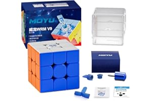 TUNJILOOL Moyu WRM V9 2023 3x3 magnetyczna kostka prędkości, moyu WeiLong WR M V9 Magnetyczny 3x3 bez naklejek, WRM 2023 (wersja magnetyczna)