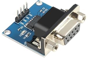 AYMBH MAX3232 RS232 to TTL Serial Port Converter Transceiver Module – Female DB9 D-Sub Connector, 3.3V to 5.5V, Root Module, Compatible with STC, STM32, NXP Microcontrollers, Radio Modifications