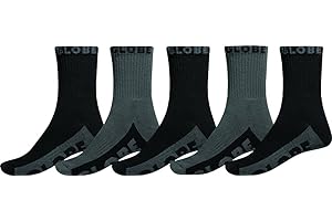 Globe, New Tradie Crew 5pk, Black/Grey, Noir, taille unique