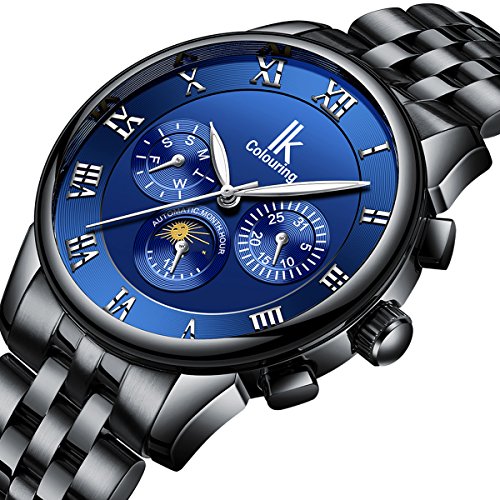 Alienwork-mechanische-Automatik-Armbanduhr-Multi-funktion-Automatikuhr-Uhr-Herren-Uhren-Design-modisch-Edelstahl-blau-schwarz-K013GA1-G-01