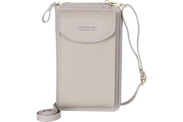 Portefeuille Femme Sac à Bandoulière pour Téléphone Portable Femmes Cuir PU Porte Monnaie Téléphone Portable Pochette Porte Carte Portefeuille