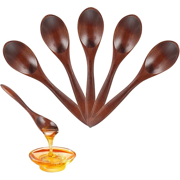 Soupe Vaisselle 6Pcs Eco-Friendly Tea Honey Cuillère à Café En Bois