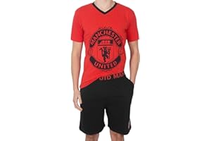 MANCHESTER UNITED F.C. Manchester United Mens Pyjamas Short Loungewear Official Football Gift