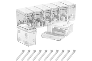 LOMUG Organizer na kable, 8 sztuk, pudełko do przechowywania kabli, ładowarki, przezroczysty kabel do ładowania, organizer z 10 opaskami kablowymi, do biura, domu, na biurko