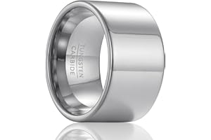 SOXEMAN 1 Anello da uomo classico di lusso grande pollice dito in acciaio al tungsteno anello dominante largo 14 mm liscio e confortevole da uomo alla moda anello fresco gioielli