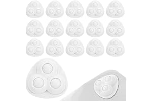 ZYEKIU 16 Pcs Rueda Adhesiva para Muebles Rotación de 360 Ruedas Muebles, Ruedas Giratorias Pequeñas Adhesivas Mini Ruedas Giratorias para Muebles Pequeñas Mesita Caja (Cuentas Nailon Blanco)
