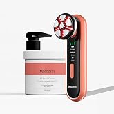 MASDERM - Radio Frequency Facial Device with Firming Cream 500 ml, Professional Electric Facial Massager, Anti-Aging Treatmen
