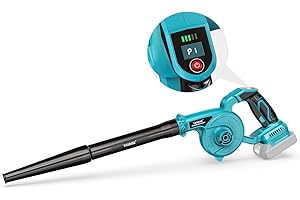 TASDISE 2 in 1 Leaf Blower, Cordless Garden Blower for Makita 18V Battery, Electric Leaf Blower and Garden Vacuum, 3-Speed Control, Leaf Hoover for Patio, Lawn, no Battery