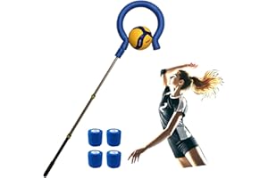 SOEZmm Spike Trainer per pallavolo SPT5005-Gancio a forma di punto interrogativo, leggero e durevole, che trattiene la palla per la battuta o gli allenamenti sulla schiacciata con una sensazione reale