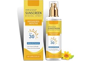 SALROAL Sun Protection for Hair, SPF30 Hair & Scalp Sun Protection Spray, Scalp Sunscreen, Hair Sunscreen, Non-Greasy UV Protection, Prevent Hair Color Fade/Dryness, Suitable for Hiking/Beach/Running