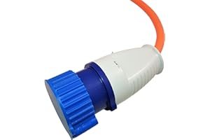 3D CABIN 3D Kabine 16 Amp Elektrische Stecker Staub Cover für Wohnmobil/Caravan/Camping Hookup Kabel: Blau