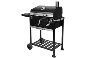 Royal Gourmet Barbecue au charbon de bois - 59 x 42 cm - Noir