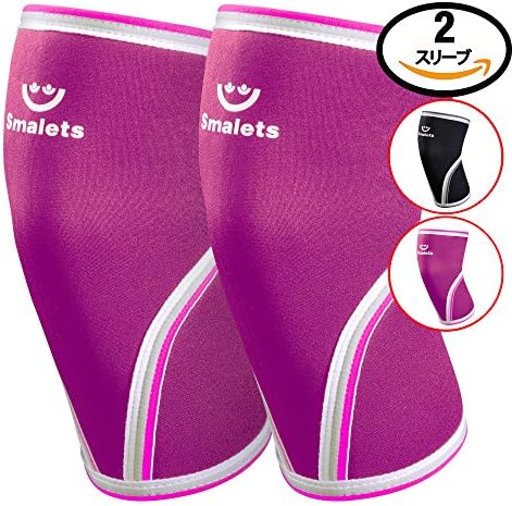 Women’s Athletics &amp; Weightlifting Non Slip Compression Knee Sleeves 1 Pair Great Support &amp; Effective Relief from Muscle Pain &amp; Fatigue Pink M